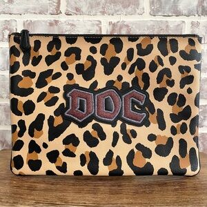 Coach x Disney • NWOT • Leopard Snow White Glitter DOC Clutch Pouch